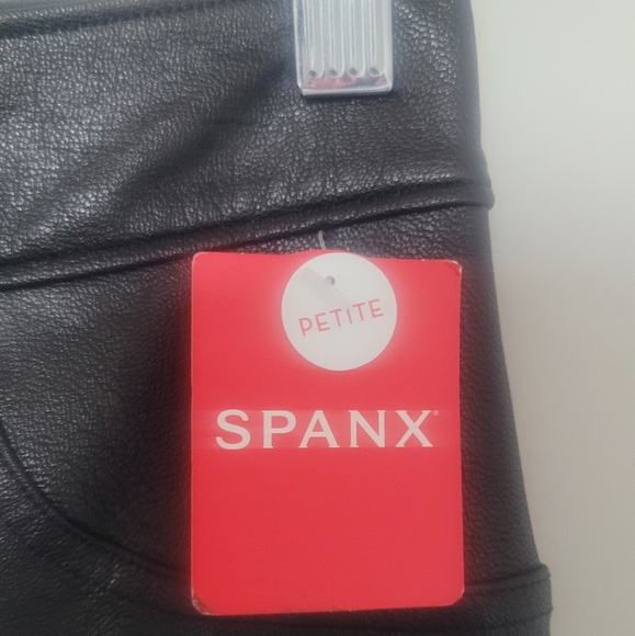 Spanx Leather Like Skinny Pant Petite - Picture 2 of 3